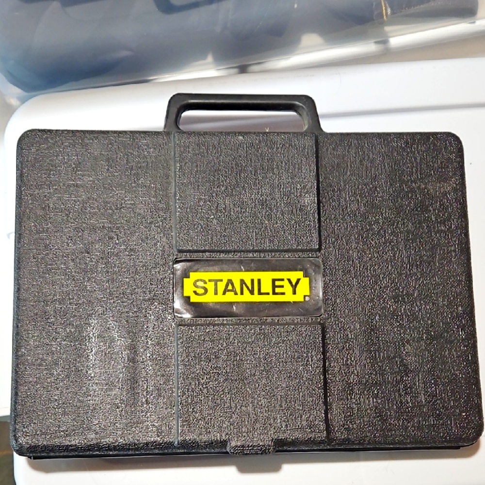 Stanley Black Tool Case Of Knives